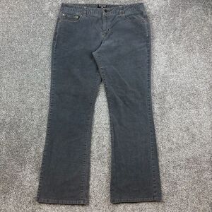Polo Jeans Co Corduroy Pants Womens 12x32 Gray Ralph Lauren Bootcut Stretch Zip‎